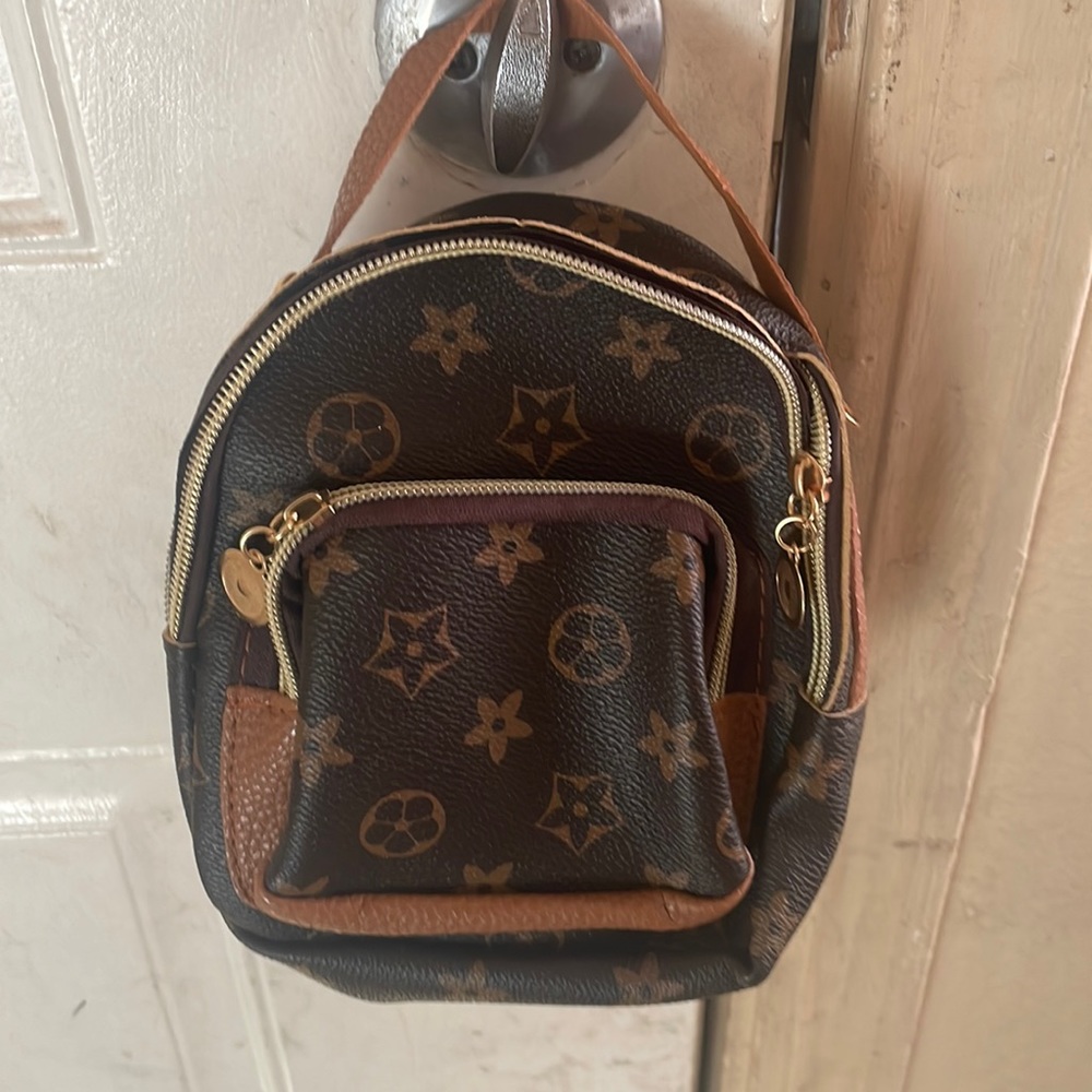 Backpack  that’s comes with straps for little girls  brown